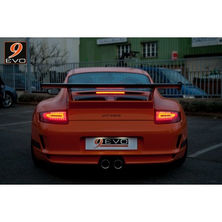 Feux LED pour Porsche 997 Look MKII Red & Crystal (la paire)