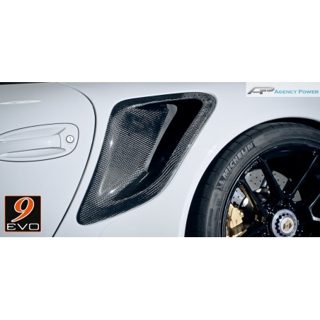 Agency Power Entrée d'air latérale Look GT2RS en Carbone pour Porsche 997 Turbo