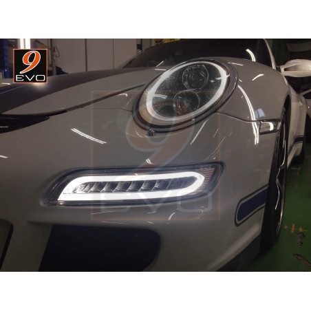 Jeu de feux diurnes LED pour Porsche 997 Look 991 Turbo
